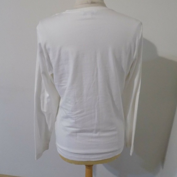 CAbi White Ruffled Bib Collar Blouse - Picture 3 of 3